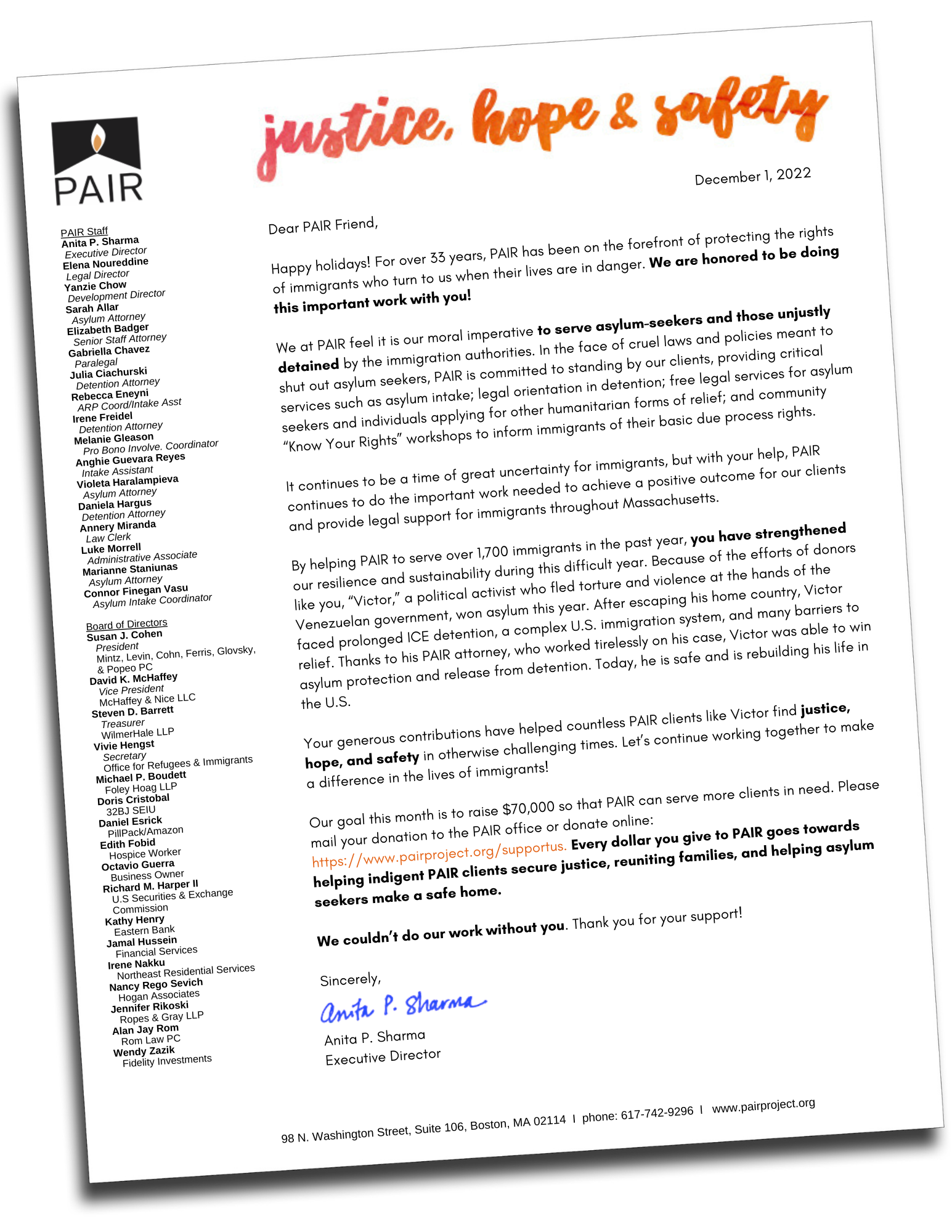 Annual Appeal Letter_December 2022